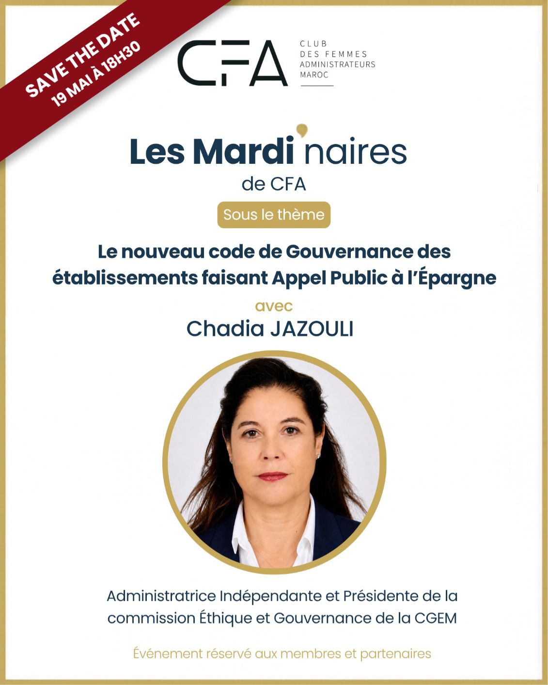 Mardinaire Le Nouveau code de Gouvernance avec Chadia Jazouli